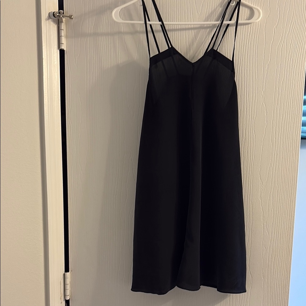 TOPSHOP Elegant Black Strappy Dress